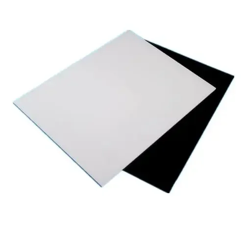 China factory black white ABS plastic sheet natural stick plate