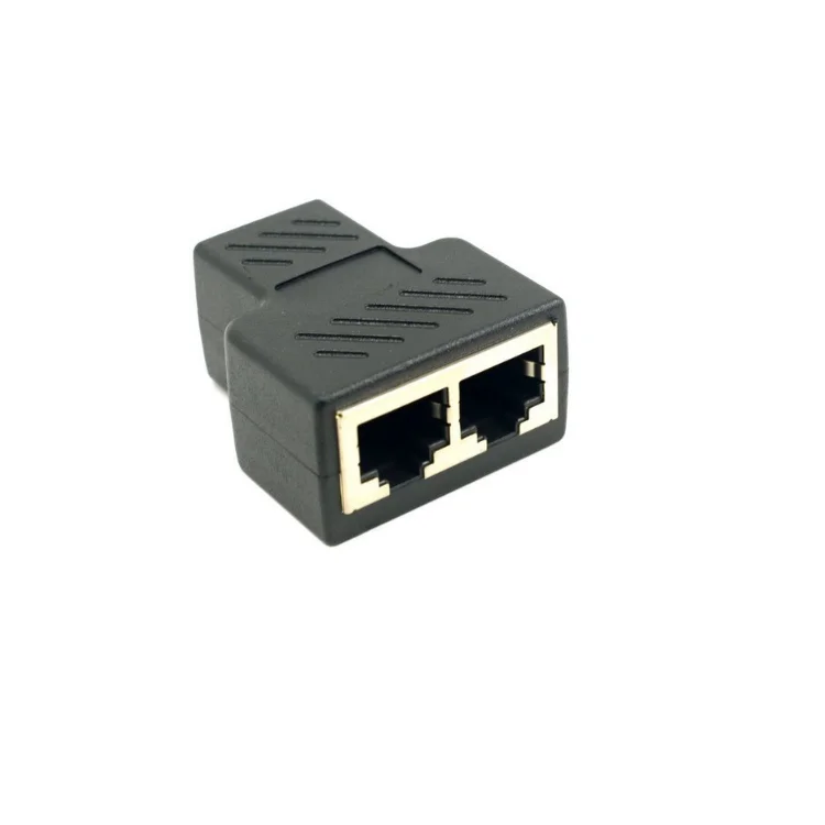 CAT5/6 от 1 до 2 двойной женский адаптер RJ45 разъем маленький Ethernet LAN разъем разделитель адаптер