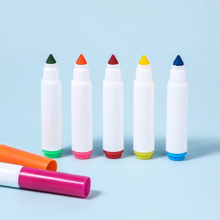 Custom Kids Mini Washable Water Coloring Thick Flexible Tip Water Pen Art Markers with Custom Logo