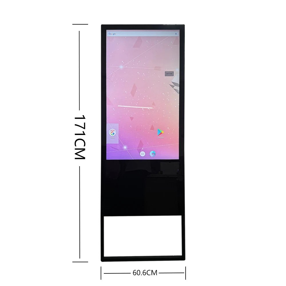 32 43 50 55 65 inch indoor interactive advertising screen vertical floor standing LCD advertising screen machine Android system