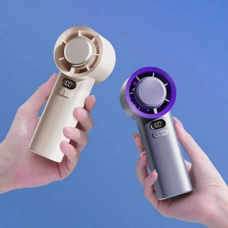 100 Gear Stepless Refrigeration Ice Cold Compress High Speed Turbine Mini Handheld Fan Semiconductor Cooling Air Cooler Fan