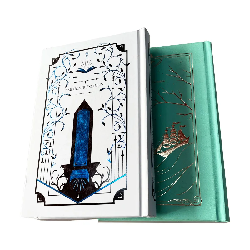 Large custom order 2023 hard cover gold silver hot stamping book printing service custom printed books