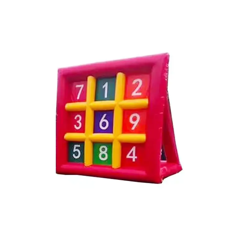 High Quality Sports Game Soccer Door For Kids Adults Football Training Inflatable Digital Nine-Box Grid Football Game