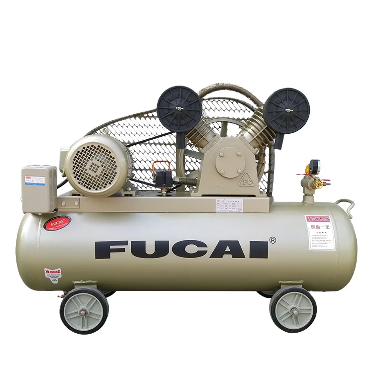 FUCAI 7.5HP 8/10/12/16bar cylinder100mm * 2 высокого низкого давления безмасляный пистон воздушный компрессор