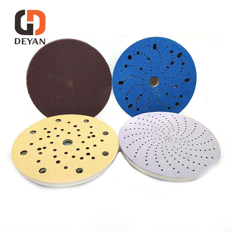 Durable 150 mm 6 inch backing pad abrasive disc for pneumatic grinding machines on sale for polishing
