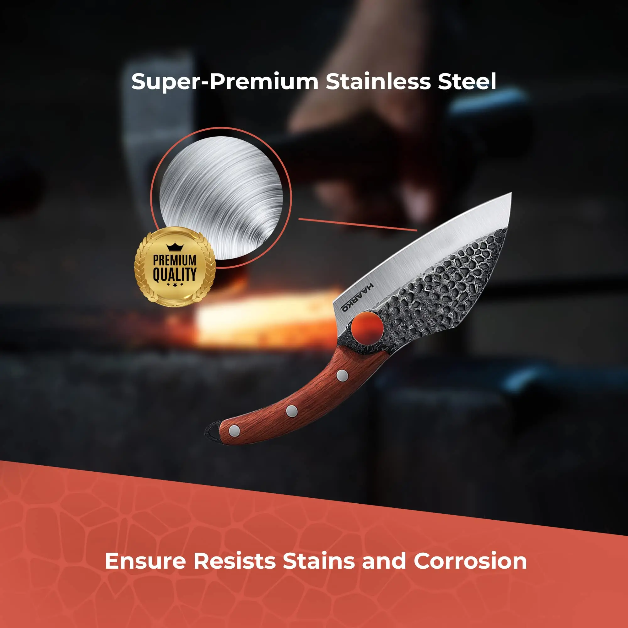 Поварской нож поварской с кожаным футляром, профессиональный супер острый нож для резки мяса из нержавеющей стали в стиле викингов