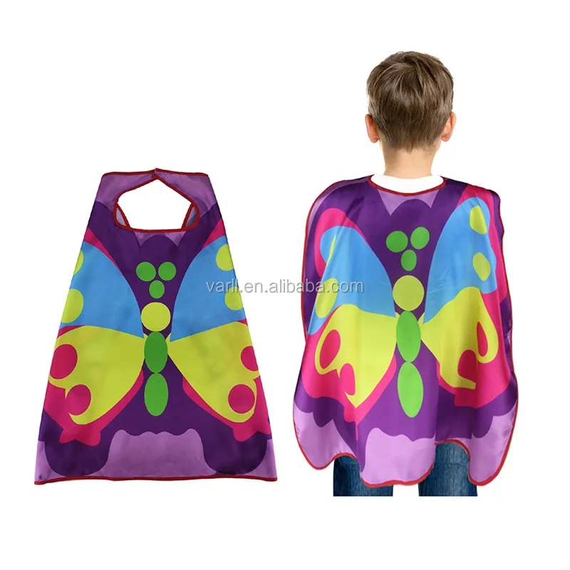 Накидки с крыльями бабочки костюм для девочек маскарадное платье и головная одежда