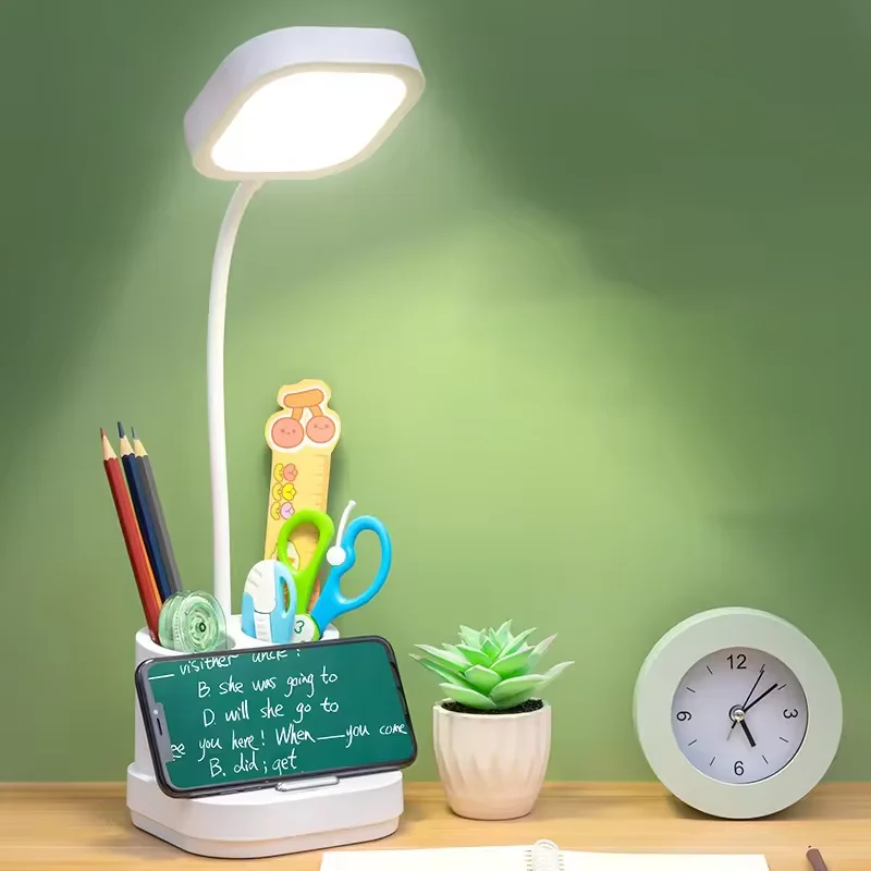 Infinite New Design Touch Control Sand Painted Desk Lamp Dormitory Bedroom Reading Rechargeable Desk Lamp