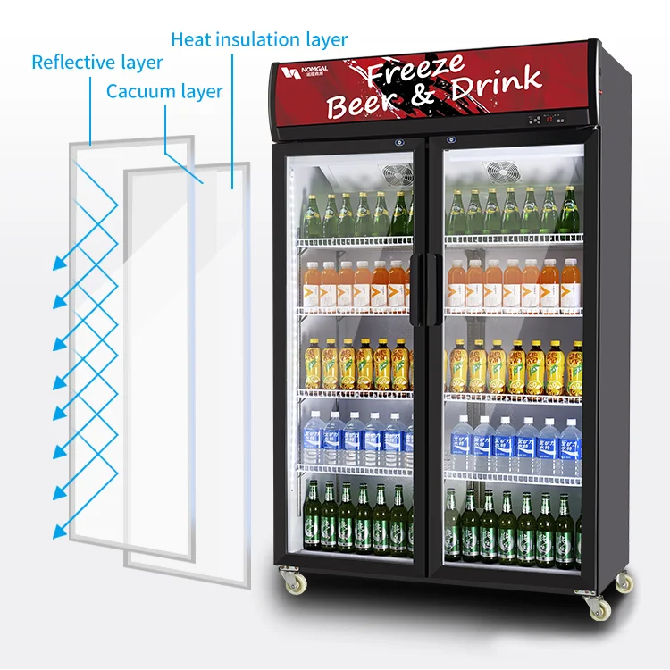 Drink cooling compact refrigerators Top-Freezer Refrigerators upright freezer beverage display refrigerator