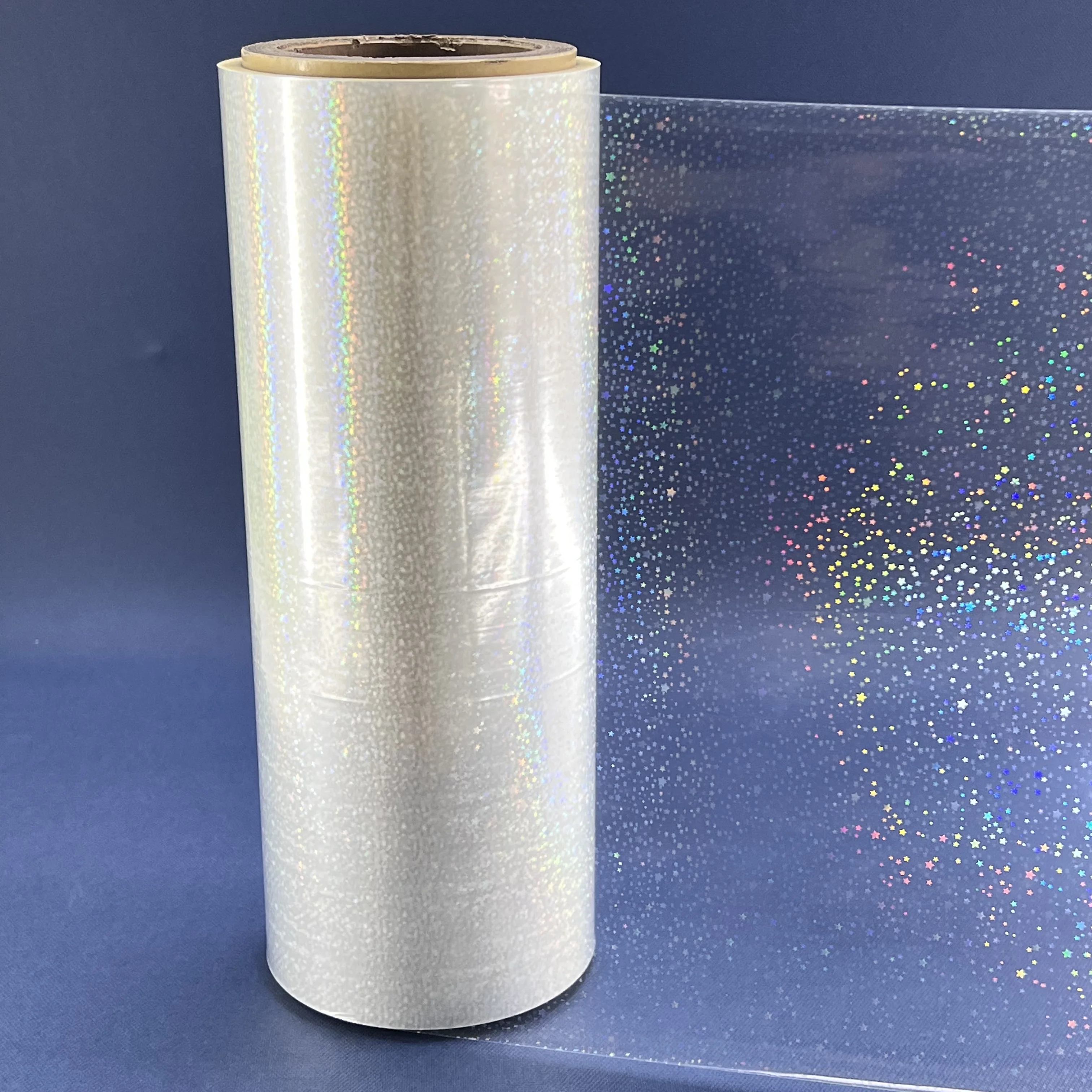 New in 2024 hologram sparkle thermal glitter laminating film