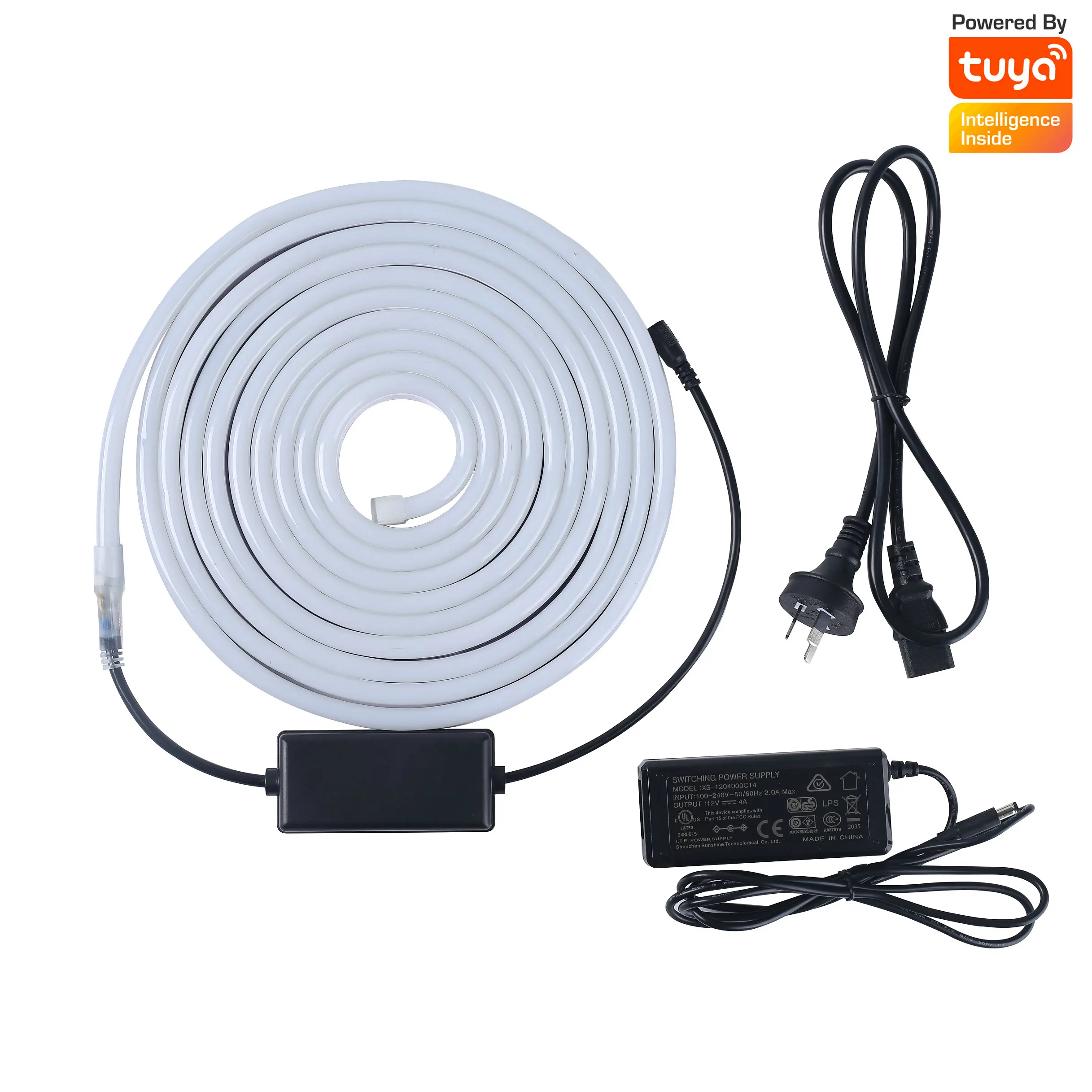 
led neon strip light Smart Flex Led RGB/RGBW/RGBCW Neon light work with alexa, google home Tuya app 