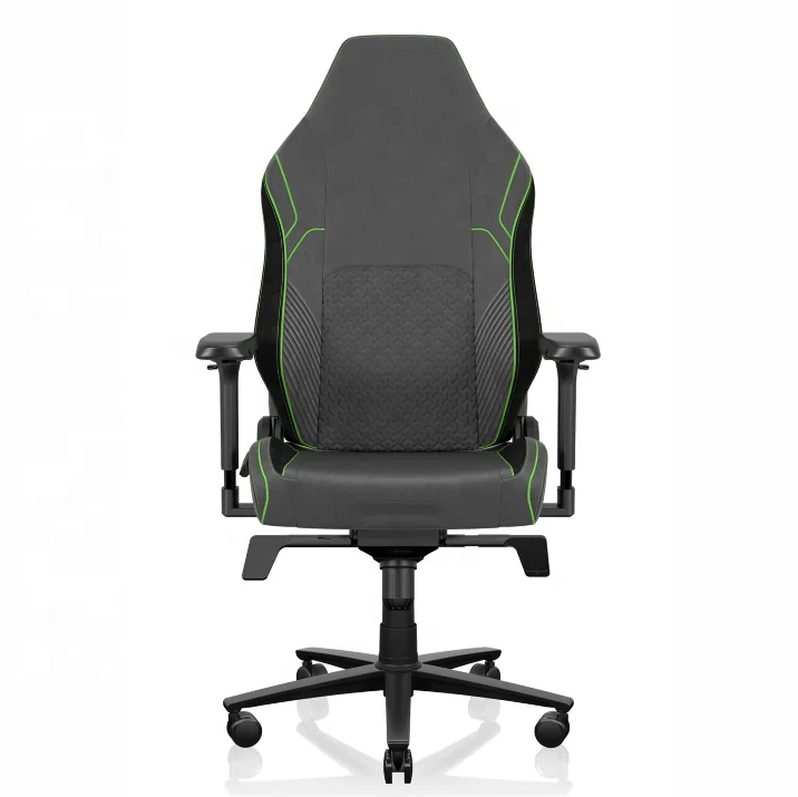Soft Weave Plus Fabric Black Green Line Aluminum Alloy 4D Armrest Magnetic Headrest Secret TITANs Evo Gaming Racing Gamer Chair