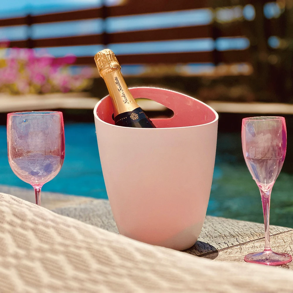 Customizable Food Grade Black Plastic Wine Glass BPA Free Plastic Drinking Cup