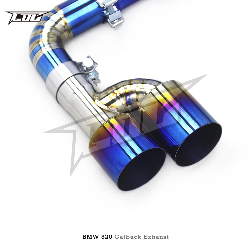 Factory Outlet Titanium Alloy escape Exhaust Catback  For BMW 320/320i N20/B48 2.0T 2012-2020 straight exhaust pipe