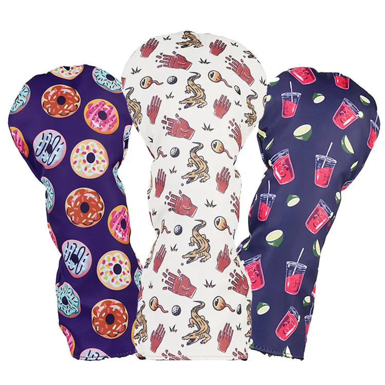 2023 новый дизайн, чехол для головы для гольфа из искусственной кожи, чехол для головы для гольфа, деревянного водителя, гольфа