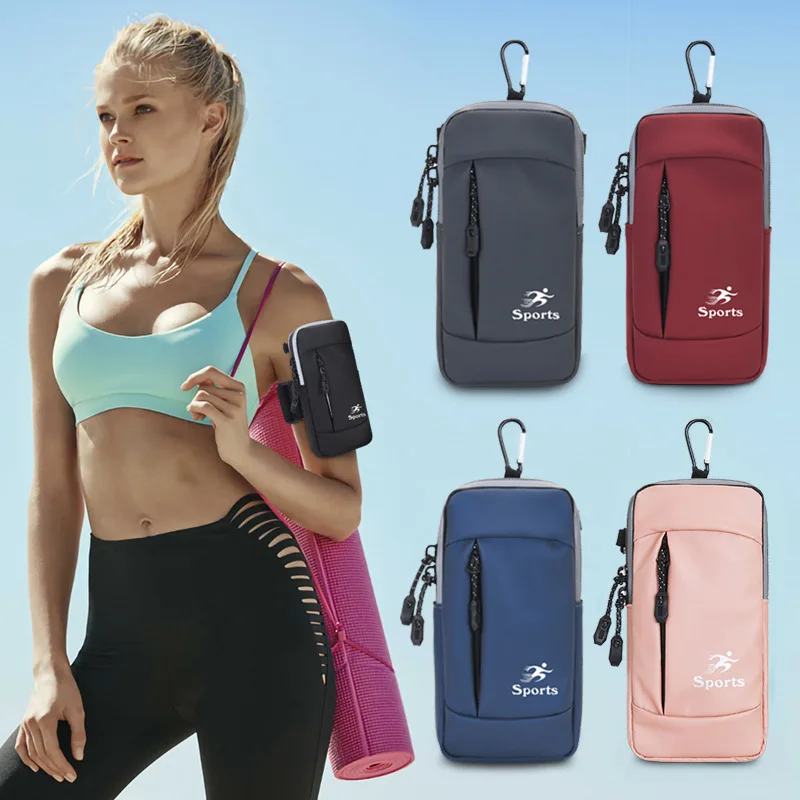 Sports Running Arm Phone Holder Waterproof 3 zippers Jogging Cycling Gym Phone Arm Bag for iPhone Samsung Galaxy Huawei Phones