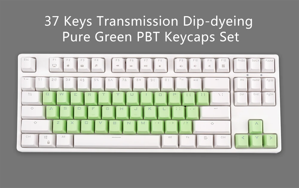 Translucent Keycaps Double shot Injection Molding Keycap Blue Custom Gaming Keyboard PBT Keycap Set