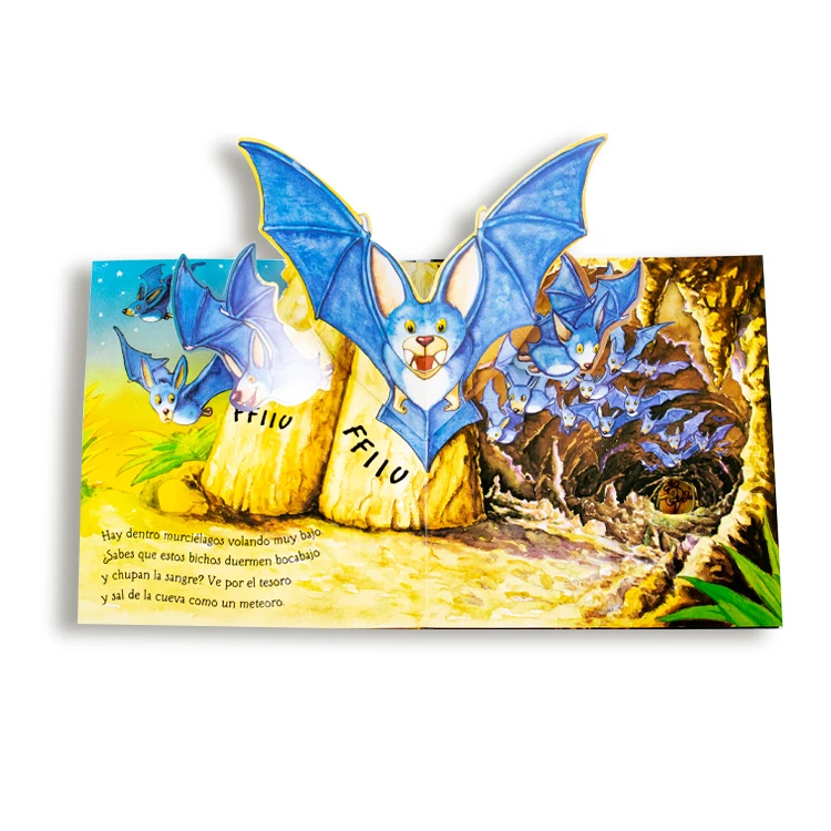 Professional Factory Pop Up Children Board Book Printing CMYK Colorful Book For Kids Story 3d Book