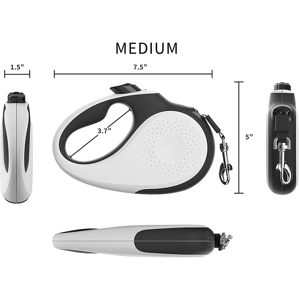 Wholesale Tangle-Free Retractable Dog Leash Handed Brake Hauling Cable Nylon Tape For Pets