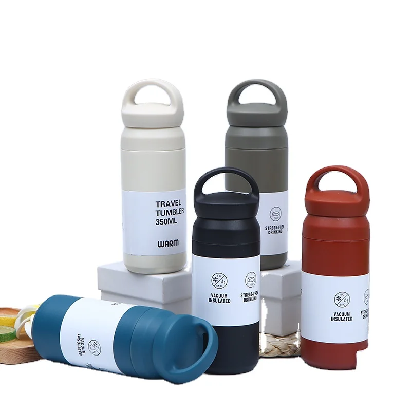 Simple Style Stainless Steel Insulation Vacuum Water Bottle Outdoor Portable Water Bottle With Handle