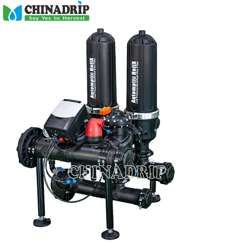 3 Inch 4 Unit Agricultural Irrigation Automatic Back Flushing Self Cleaning  Water Filter System For Drip Irrigation