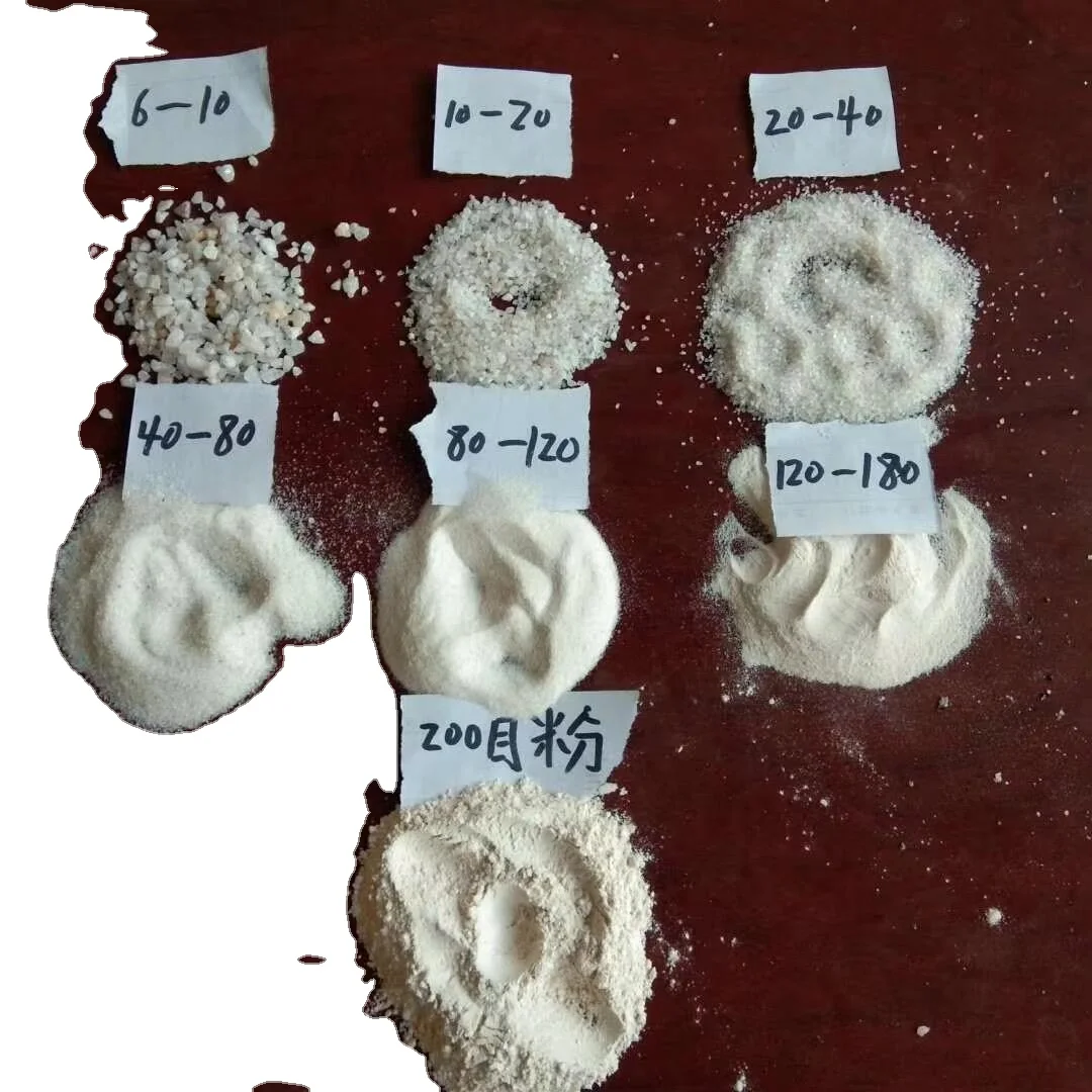 High Quality Natural Silica Purity for GLASS MANUFACTURING Grade Sio2   99.97% Ultra Low FE Quartz  Sand