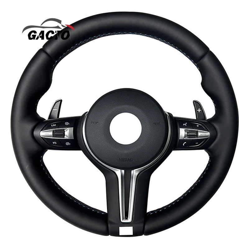Trim Leather M Sport Steering Wheel for BMW F25 F82 F45 X5 E53 E46 E92 M3 X1 F48 X3 F25 X3 E83 E90
