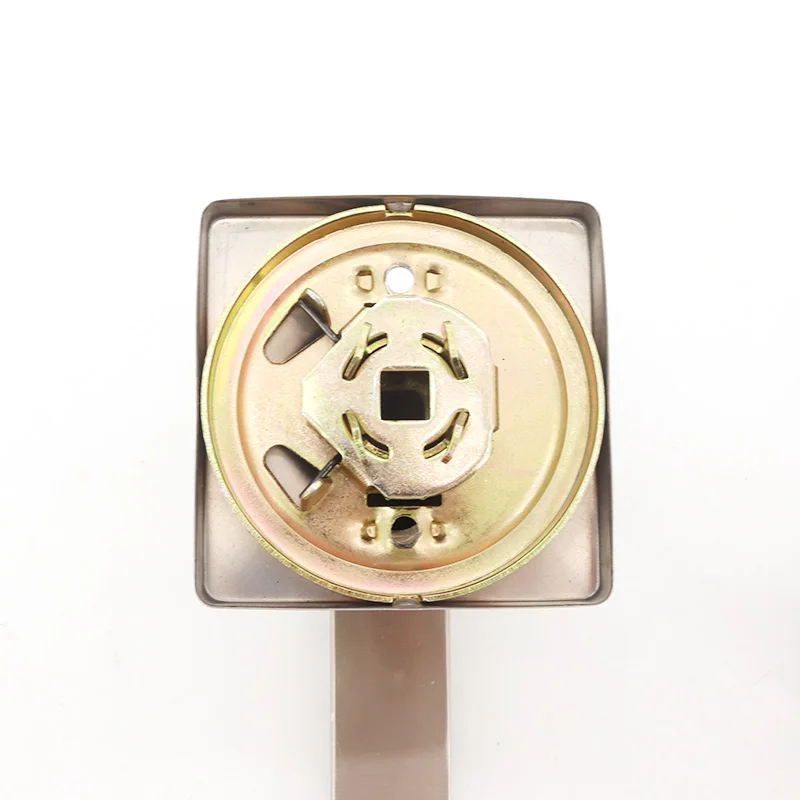 ULW customized bedroom wood door handles with lock interior doors modern design aluminium lock door handle for hotel