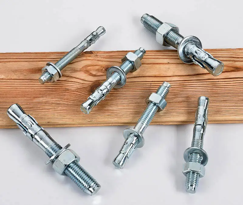 Fasteners 3/8 1/2 fast din stainless steel wedge anchor bolt for concrete anchor expansion bolt for structural steel