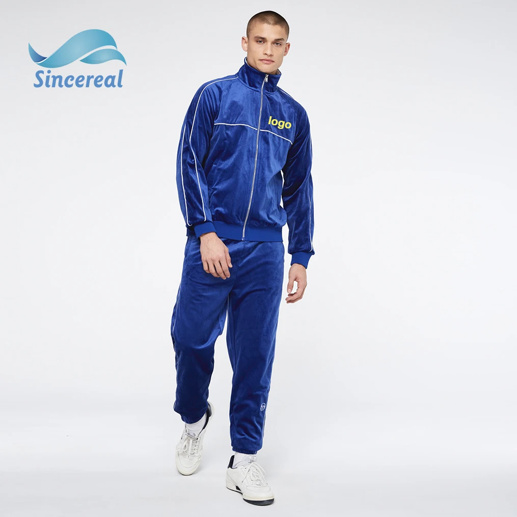 Мужской Бархатный спортивный костюм