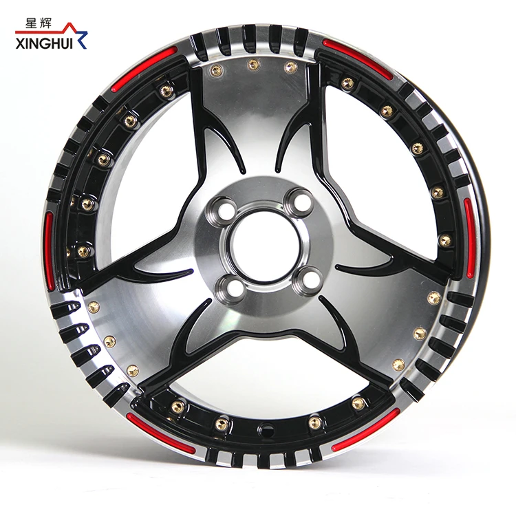 12/13/14 inch 4 holes ET 20 Xinghui Cheap factory Price Alloy wheel rim for sale