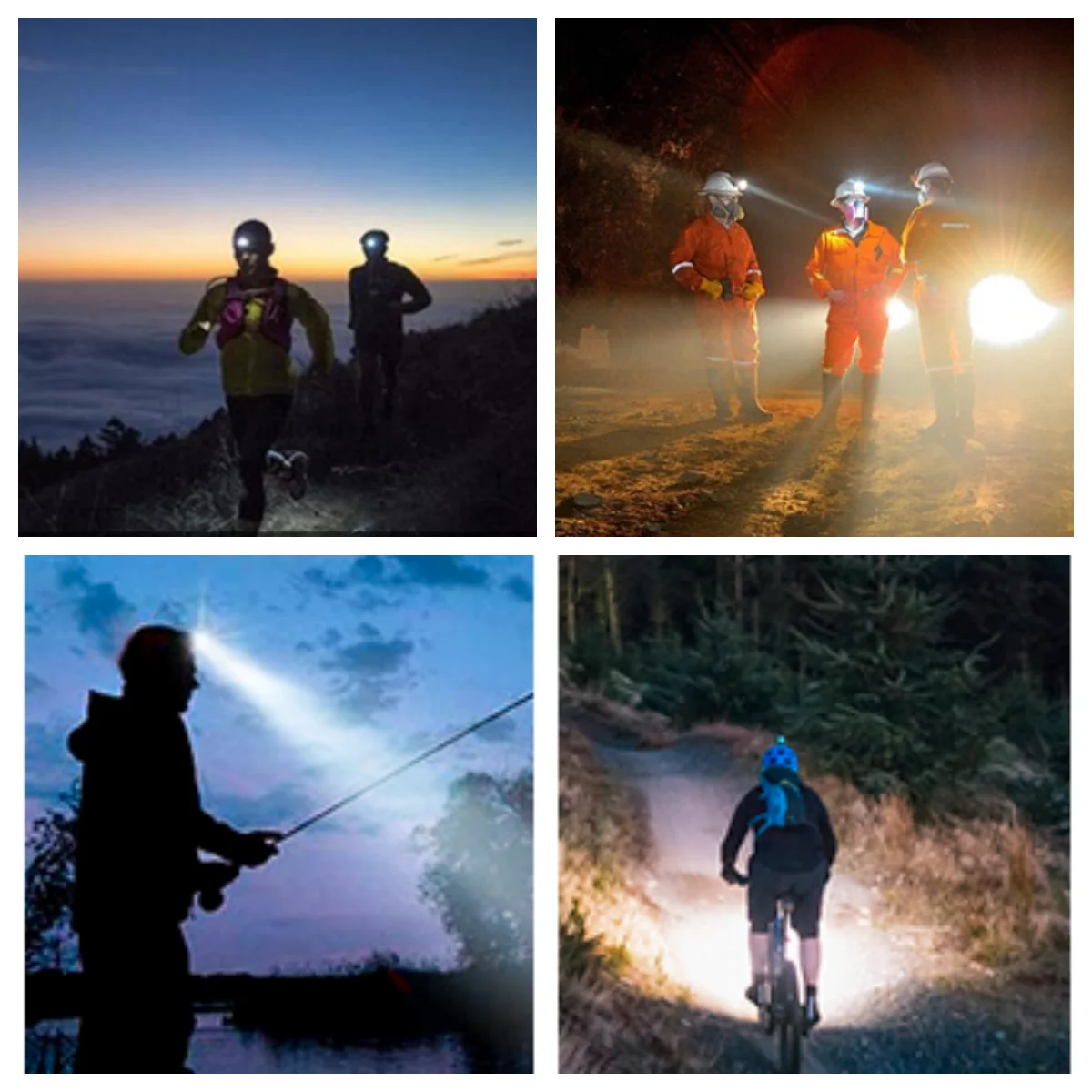 USB Rechargeable COB Outdoor LED Headlamp With Motion Sensor Function Super Bright 6 Modes Red Light Headlight