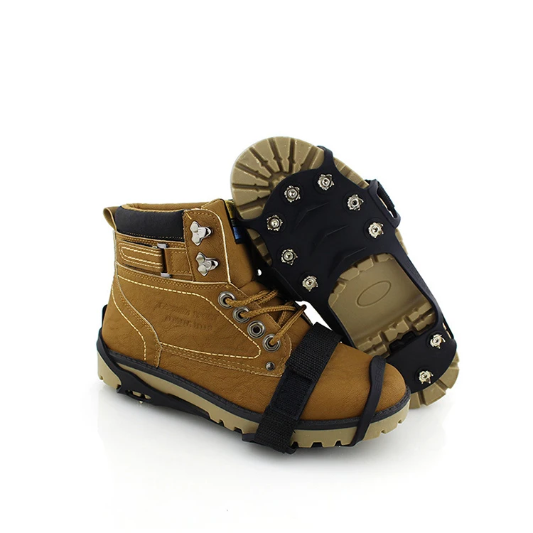 Hot selling anti slip safe snow shoe cover outdoor stainless steel anti slip ice claws