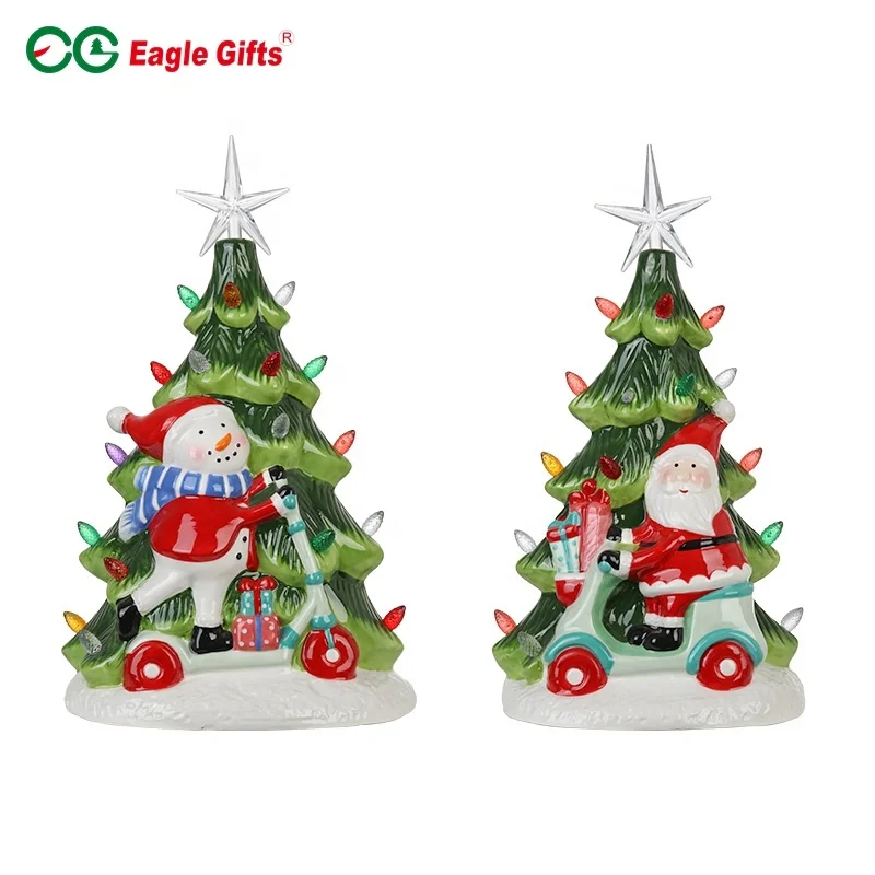 Eaglegifts красочные световые бусины настольная подсветка керамическая Рождественская елка украшение