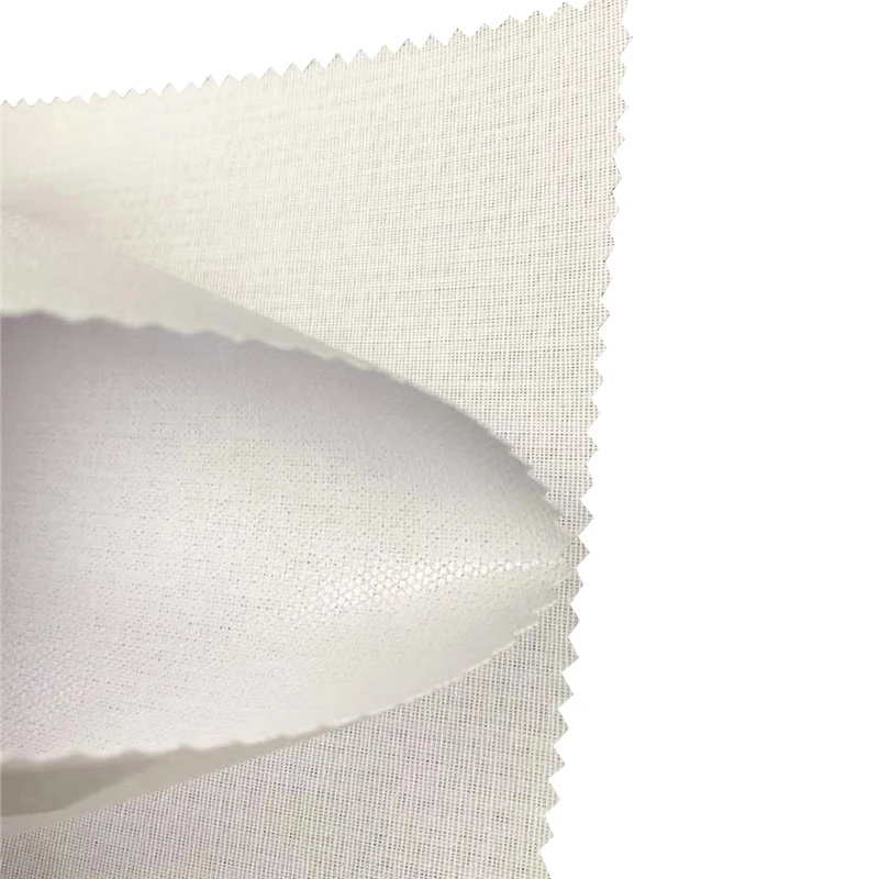 
xingyan 135gsm 100% polyester woven thermo fusing shirt interlining 