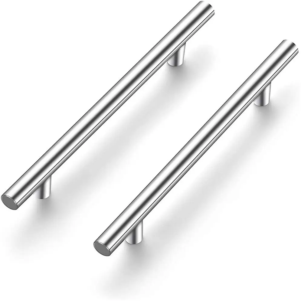 
Hole Centers Stainless Steel Cabinet Pulls T Bar Modern Euro Style Dresser Brushed Nickel Kitchen Cupboard Pull Handle 