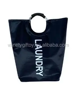 Laundry Wash Bag  Handmade Dirty Clothes Laundry Bag With Aluminum Handles