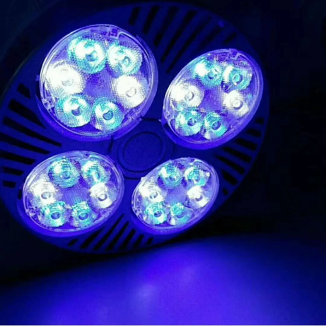 E27 spotlight lamp energy saving red green blue white par30 bulb led lighting