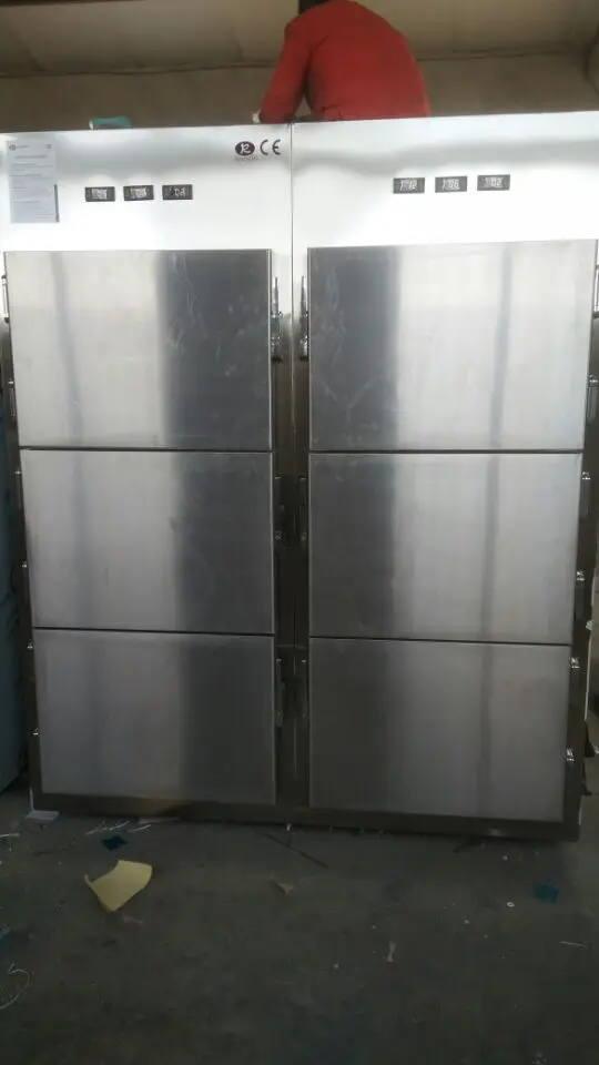 304 stainless steel 6 bodies cooler rooms cadaver freezer refrigerator mortuary fridge