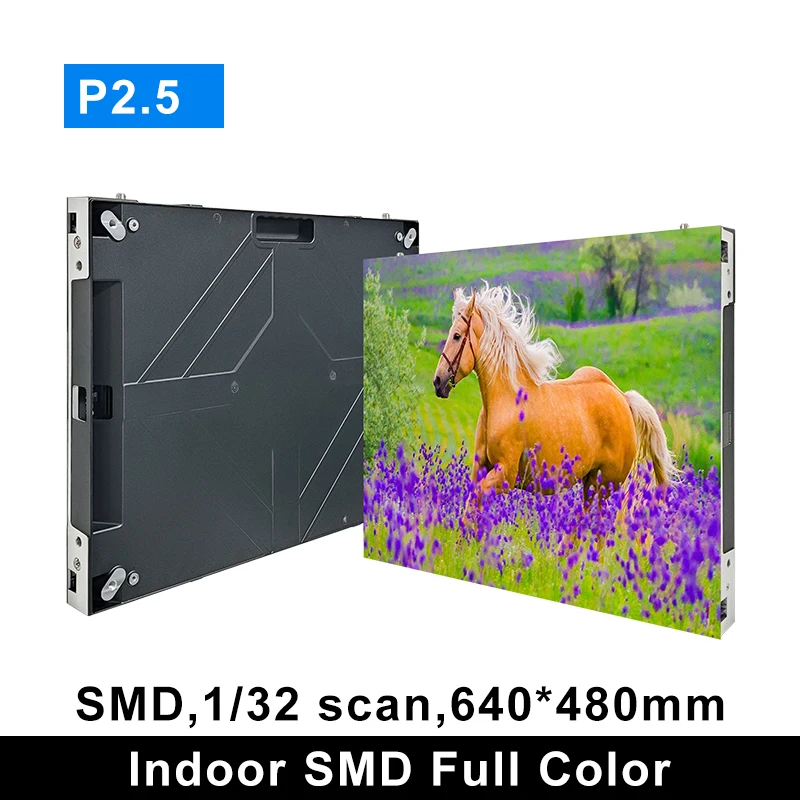 P2.5 Full Color High Refresh Fine Pixels Rental LED Video Wall Full Front Maintenance Small Pixel Pitch LED Screen Display