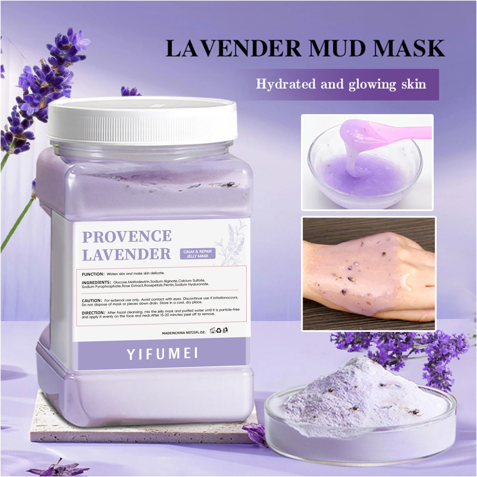 Factory Price Private Label Multi Color 650G Hydrojelly Powder Nourishing Brightening Moisturizing Whitening Jelly Mask Powder
