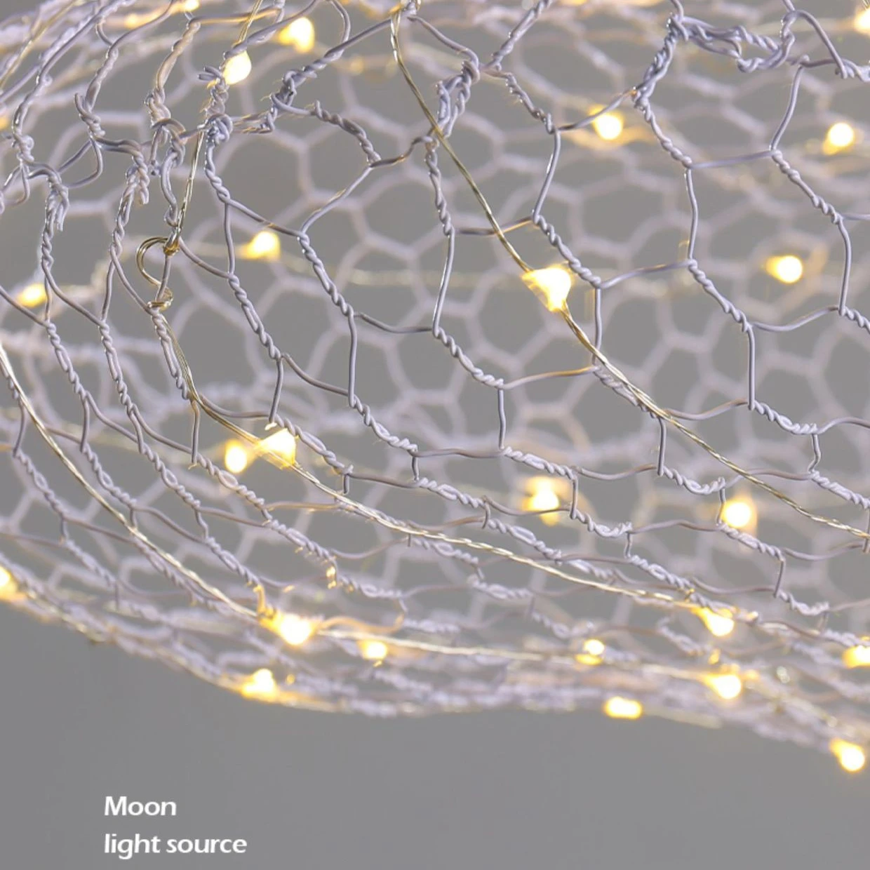 Modern Mesh With Led Bulb Restaurant Pendant Light Metal Indoor Decoration Chandelier