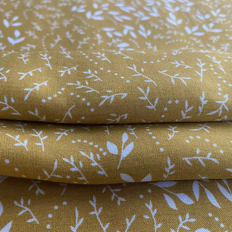 Hot Sale Rongbao Textile Woven 100% Rayon Printed 95GSM Viscose Fabric for Women Clothes