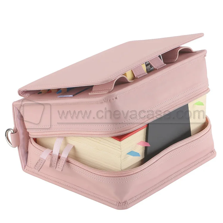  Dictionary Protective Case Law Carry Bag with Pen Holder Leather Book