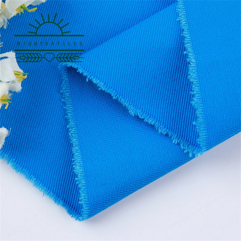 RIGU Textiles Fast delivery cvc tc Cotton Twill Fabric Stocklot A Grade polyester Twill Fabric Stock for Men Uniform Scrubs