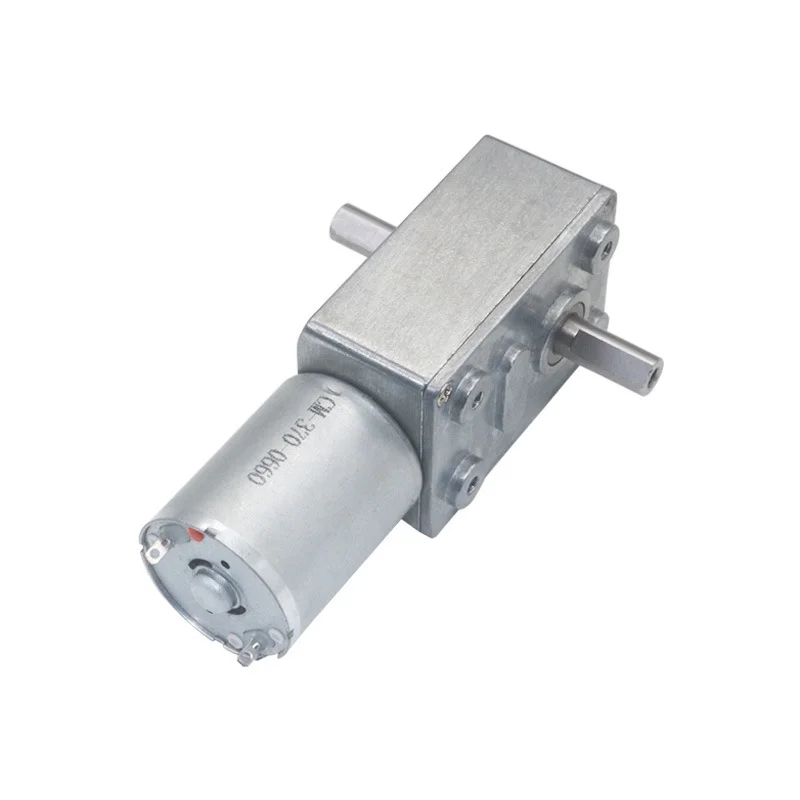 JGY-370 12 Volts 24V Brush Carbon 4632 Worm Geared 370 Motors Low Rpm Controller 210 150 RPM Max 25KG,CM Torque Mini DC Motor