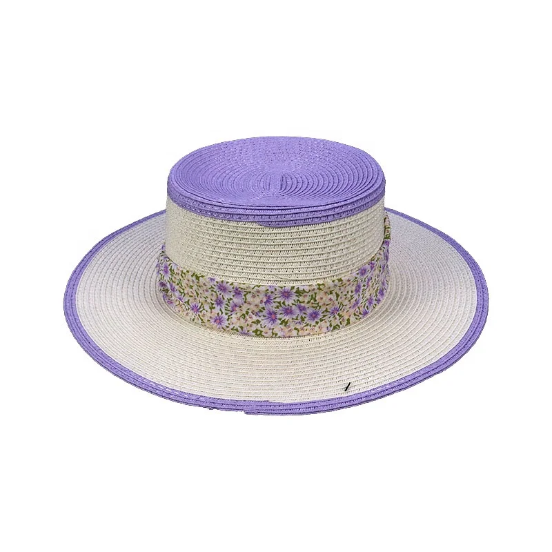 Ladies Summer Hats with Simple Design Elegant Hats Attached with Ribbon soft and comfortable Sunhats Idyllic Style