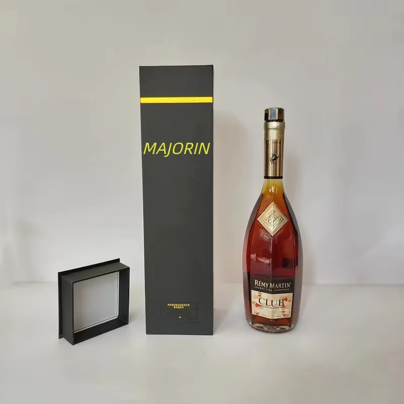 Made In China Cardboard Boxes Custom Logo Magnetic Ribbon Packaging Luxury Wine Bottle Shipping Boxes Wine Gift Box Packaging