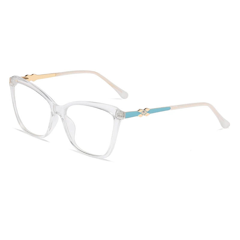 Wholesale Custom Logo Fashion Ladies Cat Eye Injection Optical Eyeglasses Frame