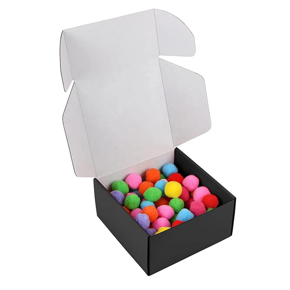Custom printing color ecommerce parcel delivery postal carton mailer hard cardboard packing box with compartments